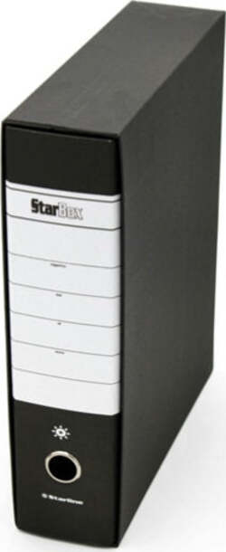 Registratore Starbox - dorso 8 cm - protocollo 23x33 cm - nero - Starline [multipack] 12 pezzi Cancelleria e prodotti per ufficio/Archivio ufficio e accessori per scrivania/Raccoglitori e accessori per raccoglitori/Raccoglitori/Raccoglitori a leva per documenti Eurocartuccia - Pavullo, Commerciovirtuoso.it