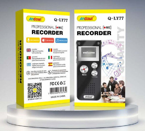 Registratore Vocale Digitale Professionale 8 Gb Schermo Lcd Funzione Mp3 Q-ly77 Elettronica/Audio e video portatile/Registratori vocali digitali Trade Shop italia - Napoli, Commerciovirtuoso.it