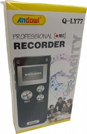 Registratore Vocale Digitale Professionale 8 Gb Schermo Lcd Funzione Mp3 Q-ly77 Elettronica/Audio e video portatile/Registratori vocali digitali Trade Shop italia - Napoli, Commerciovirtuoso.it
