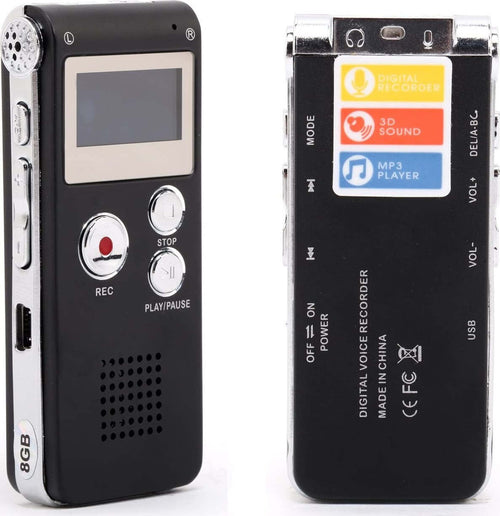 Registratore Vocale Digitale Professionale 8 Gb Schermo Lcd Funzione Mp3 Q-ly77 Elettronica/Audio e video portatile/Registratori vocali digitali Trade Shop italia - Napoli, Commerciovirtuoso.it