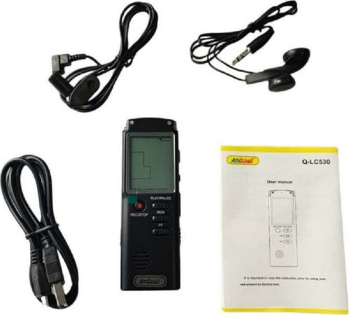 Registratore Vocale Digitale Registrazione Audio Da 8gb Con Schermo Lcd Q-lc503 Elettronica/Audio e video portatile/Registratori vocali digitali Trade Shop italia - Napoli, Commerciovirtuoso.it
