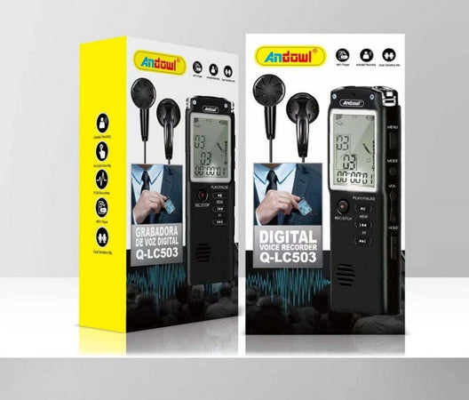 Registratore Vocale Digitale Registrazione Audio Da 8gb Con Schermo Lcd Q-lc503 Elettronica/Audio e video portatile/Registratori vocali digitali Trade Shop italia - Napoli, Commerciovirtuoso.it