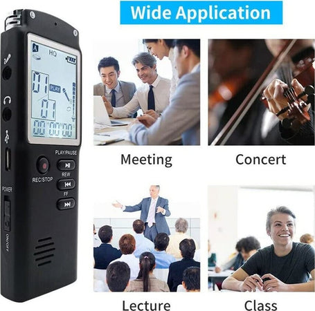 Registratore Vocale Digitale Registrazione Audio Da 8gb Con Schermo Lcd Q-lc503 Elettronica/Audio e video portatile/Registratori vocali digitali Trade Shop italia - Napoli, Commerciovirtuoso.it