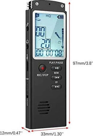 Registratore Vocale Digitale Registrazione Audio Da 8gb Con Schermo Lcd Q-lc503 Elettronica/Audio e video portatile/Registratori vocali digitali Trade Shop italia - Napoli, Commerciovirtuoso.it