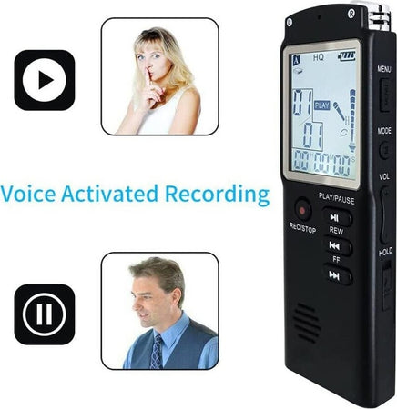 Registratore Vocale Digitale Registrazione Audio Da 8gb Con Schermo Lcd Q-lc503 Elettronica/Audio e video portatile/Registratori vocali digitali Trade Shop italia - Napoli, Commerciovirtuoso.it