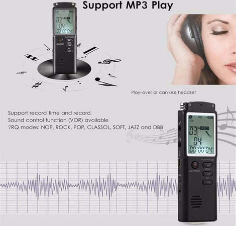 Registratore Vocale Digitale Registrazione Audio Da 8gb Con Schermo Lcd Q-lc503 Elettronica/Audio e video portatile/Registratori vocali digitali Trade Shop italia - Napoli, Commerciovirtuoso.it
