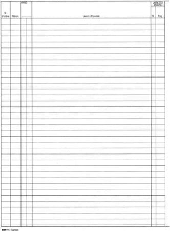 Registro contabilitA' dei lavori - 31 x 21cm - 47pg - numerate - Edipro Cancelleria e prodotti per ufficio/Archivio ufficio e accessori per scrivania/Modulistica e conservazione registri/Libri e registri contabili Eurocartuccia - Pavullo, Commerciovirtuoso.it