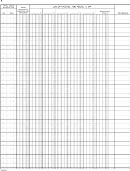 Registro corrispettivi per mancato o irregolare funzionamento - 46 pagine numerate - 31 x 24 5 cm - DU138610000 - Data Ufficio Cancelleria e prodotti per ufficio/Archivio ufficio e accessori per scrivania/Modulistica e conservazione registri/Libri e registri contabili Eurocartuccia - Pavullo, Commerciovirtuoso.it