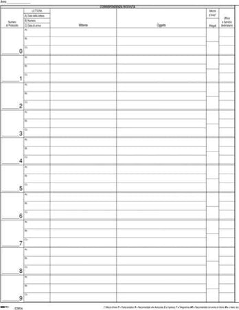 Registro corrispondenza arrivo-partenza - 31 x 24 cm - 50 fogli - Edipro Cancelleria e prodotti per ufficio/Archivio ufficio e accessori per scrivania/Modulistica e conservazione registri/Libri e registri contabili Eurocartuccia - Pavullo, Commerciovirtuoso.it