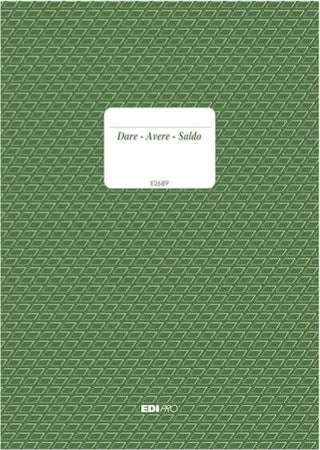 Registro dare-avere-saldo - 24 x 17cm - 100 fogli - Edipro Cancelleria e prodotti per ufficio/Archivio ufficio e accessori per scrivania/Modulistica e conservazione registri/Libri e registri contabili Eurocartuccia - Pavullo, Commerciovirtuoso.it
