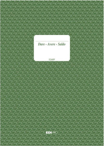 Registro dare-avere-saldo - 24 x 17cm - 100 fogli - Edipro Cancelleria e prodotti per ufficio/Archivio ufficio e accessori per scrivania/Modulistica e conservazione registri/Libri e registri contabili Eurocartuccia - Pavullo, Commerciovirtuoso.it