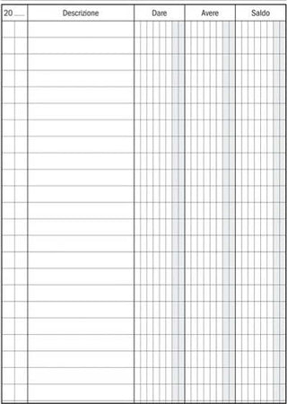 Registro Dare-Avere-Saldo - 96 pagine - 17 x 12 cm - DU133300000 - Data Ufficio [multipack] 2 pezzi Cancelleria e prodotti per ufficio/Archivio ufficio e accessori per scrivania/Modulistica e conservazione registri/Libri e registri contabili Eurocartuccia - Pavullo, Commerciovirtuoso.it