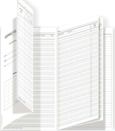 Registro del professore (3 classi) - 31 x 17 cm - DU3425PS000 - Data Ufficio Cancelleria e prodotti per ufficio/Archivio ufficio e accessori per scrivania/Modulistica e conservazione registri/Libri e registri contabili Eurocartuccia - Pavullo, Commerciovirtuoso.it