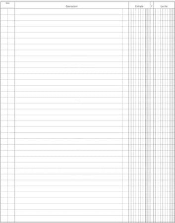 Registro Entrate-Uscite - 100 pagine - 31 x 24 5 cm - DU135800000 - Data Ufficio Cancelleria e prodotti per ufficio/Archivio ufficio e accessori per scrivania/Modulistica e conservazione registri/Libri e registri contabili Eurocartuccia - Pavullo, Commerciovirtuoso.it