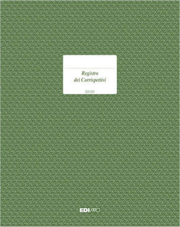 Registro Iva corrispettivi - 31 x 24 5cm - 15pg - numerate - Edipro Cancelleria e prodotti per ufficio/Archivio ufficio e accessori per scrivania/Modulistica e conservazione registri/Libri e registri contabili Eurocartuccia - Pavullo, Commerciovirtuoso.it
