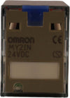 Relè-2-vie-24VDC-led-+-pulsante-test-Omron