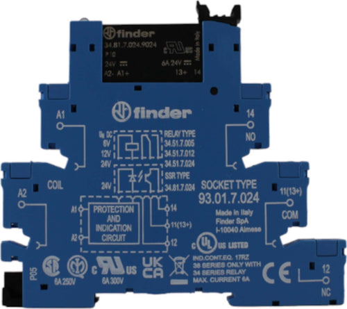 Relè-modulo-interfaccia-solido-2A-24DC-Finder