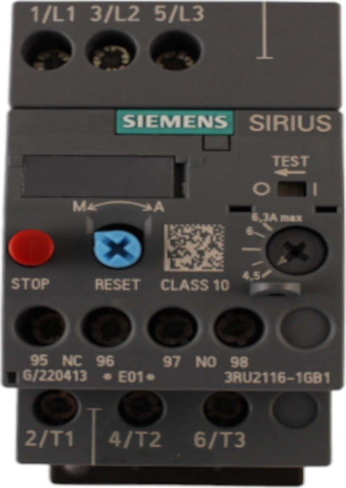 Relè-termico-4.5-6.3A-Siemens