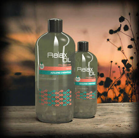 Relax Oil Olio Dopo Cera All’azulene E Mentolo 500ml Olio DopoCera Per Pelli Delicate Uso Professionale Effetto Calmante cura del corpo Profumeria Chèri - Locri, Commerciovirtuoso.it