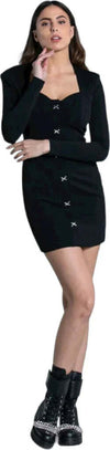 Relish-vestitio-corto-nero-Chite