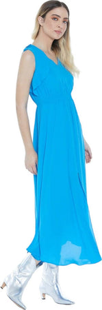 Relish-vestito-lungo-turchese-Misan
