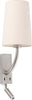 REM Lampada da parete nichel opaco/beig con lettore LED Illuminazione/Illuminazione per interni/Illuminazioni per pareti/Applique Led Mall Home - Napoli, Commerciovirtuoso.it