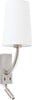REM Lampada da parete nichel opaco/bianca con lettore LED Illuminazione/Illuminazione per interni/Illuminazioni per pareti/Applique Led Mall Home - Napoli, Commerciovirtuoso.it