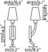 REM Lampada da parete nichel opaco/nera con lettore LED Illuminazione/Illuminazione per interni/Illuminazioni per pareti/Applique Led Mall Home - Napoli, Commerciovirtuoso.it