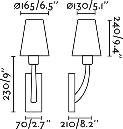 REM Lampada da parete nichel opaco/nera Illuminazione/Illuminazione per interni/Illuminazioni per pareti/Applique Led Mall Home - Napoli, Commerciovirtuoso.it