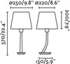 REM Lampada da tavolo bronzo/nera Illuminazione/Illuminazione per interni/Lampade/Lampade da tavolo e abat-jour Led Mall Home - Napoli, Commerciovirtuoso.it