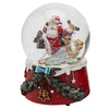 Sfera di vetro con acqua, carillon natalizio con Babbo Natale da Ø 10 x h 15 cm