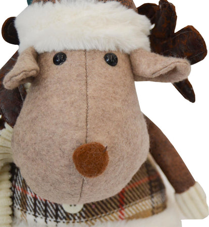 Renna di natale pupazzo in tessuto statuetta h 52 cm decorazione natalizia statuetta Casa e cucina/Decorazioni per interni/Addobbi e decorazioni per ricorrenze/Decorazioni natalizie/Schiaccianoci MagiediNatale.it - Altamura, Commerciovirtuoso.it