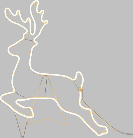 Renna galoppante luminosa ad effetto neon con led bifacciale addobbi natalizi per esterno Casa e cucina/Decorazioni per interni/Addobbi e decorazioni per ricorrenze/Decorazioni natalizie/Oggettistica MagiediNatale.it - Altamura, Commerciovirtuoso.it