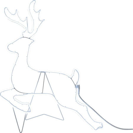 Renna galoppante luminosa ad effetto neon con led bifacciale addobbi natalizi per esterno Casa e cucina/Decorazioni per interni/Addobbi e decorazioni per ricorrenze/Decorazioni natalizie/Oggettistica MagiediNatale.it - Altamura, Commerciovirtuoso.it