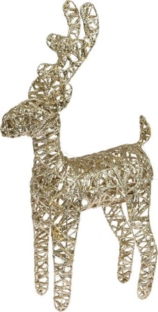 Renna glitterata grande con 50 luci a LED, statuetta da 60 x 30 x 11 cm Casa e cucina/Decorazioni per interni/Addobbi e decorazioni per ricorrenze/Decorazioni natalizie/Oggettistica MagiediNatale.it - Altamura, Commerciovirtuoso.it