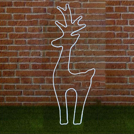 Renna luminosa ad effetto neon con led bianco freddo bifacciale addobbi natalizi per esterno Casa e cucina/Decorazioni per interni/Addobbi e decorazioni per ricorrenze/Decorazioni natalizie/Oggettistica MagiediNatale.it - Altamura, Commerciovirtuoso.it
