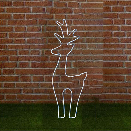 Renna luminosa ad effetto neon con led bianco freddo bifacciale addobbi natalizi per esterno Casa e cucina/Decorazioni per interni/Addobbi e decorazioni per ricorrenze/Decorazioni natalizie/Oggettistica MagiediNatale.it - Altamura, Commerciovirtuoso.it