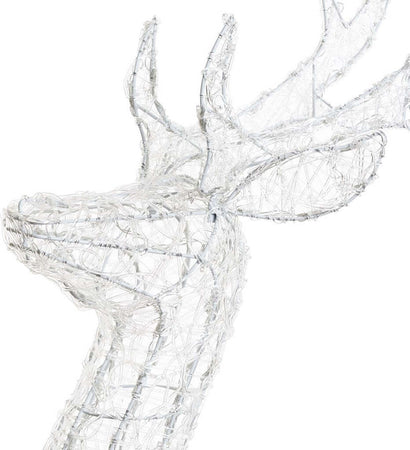 Renna luminosa con testa rotante in acrilico e led da Ø 5 mm a luce fredda Casa e cucina/Decorazioni per interni/Addobbi e decorazioni per ricorrenze/Decorazioni natalizie/Oggettistica MagiediNatale.it - Altamura, Commerciovirtuoso.it