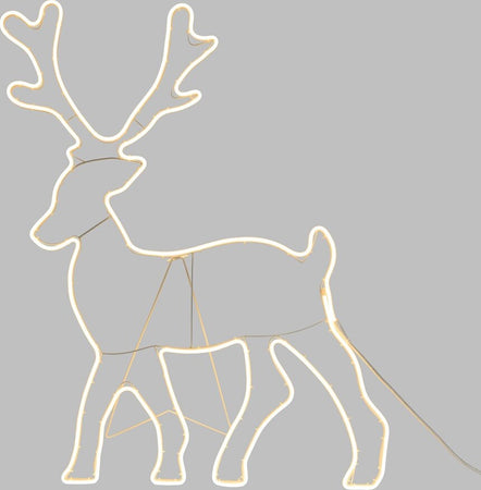 Renna luminosa effetto neon con led bifacciale addobbi natalizi per esterno Casa e cucina/Decorazioni per interni/Addobbi e decorazioni per ricorrenze/Decorazioni natalizie/Oggettistica MagiediNatale.it - Altamura, Commerciovirtuoso.it