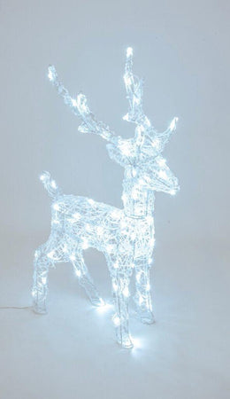 Renna luminosa in acrilico con led bianco freddo per esterno ed interno Casa e cucina/Decorazioni per interni/Addobbi e decorazioni per ricorrenze/Decorazioni natalizie/Oggettistica MagiediNatale.it - Altamura, Commerciovirtuoso.it