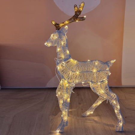 Renna luminosa in Piedi 2D, decorazione natalizia da esterno a led Casa e cucina/Decorazioni per interni/Addobbi e decorazioni per ricorrenze/Decorazioni natalizie/Oggettistica MagiediNatale.it - Altamura, Commerciovirtuoso.it