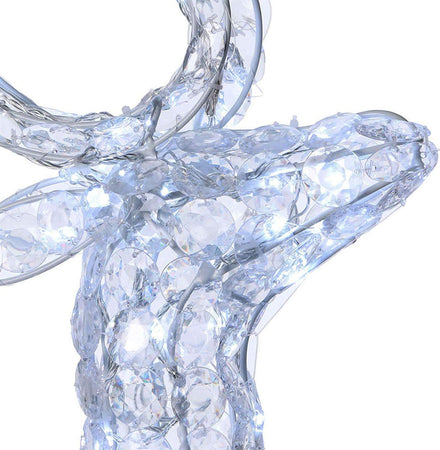 Renna luminosa seduta decorazione natale cristalli 120 led da esterno h 60 cm Casa e cucina/Decorazioni per interni/Addobbi e decorazioni per ricorrenze/Decorazioni natalizie/Oggettistica MagiediNatale.it - Altamura, Commerciovirtuoso.it