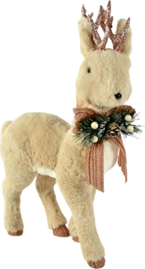 Renna natalizia con pelliccia, con pigne e bacche decorazione natalizia h 55 cm Casa e cucina/Decorazioni per interni/Addobbi e decorazioni per ricorrenze/Decorazioni natalizie/Schiaccianoci MagiediNatale.it - Altamura, Commerciovirtuoso.it