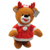 Orso peluche di natale musicale per decorazione natalizia 37 cm