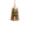 Campana di natale decorata in metallo per decorazioni natalizie