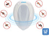 Repellente Zanzare Ultrasuoni Spina Europea Luce LED Notturna Topi Insetti 2 pezzi