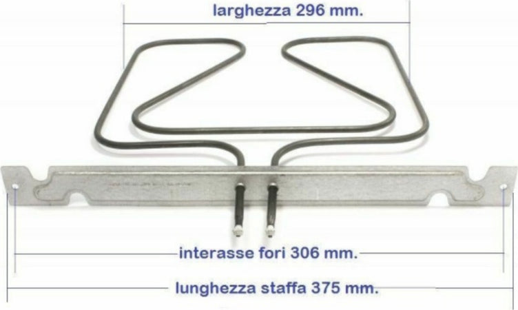 RESISTENZA FORNO DELONGHI INFERIORE 1300 W 230 VOLT MOD. NFMN6 Casa e cucina/Grandi elettrodomestici/Accessori e parti di ricambio/Ricambi e accessori per forni/Resistenze per forni Rossi Ricambi - Venetico Marina, Commerciovirtuoso.it