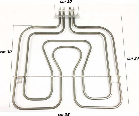 RESISTENZA FORNO SUPERIORE REX ELECTROLUX ZOPPAS 800 + 1650W - 3570411037 Casa e cucina/Grandi elettrodomestici/Accessori e parti di ricambio/Ricambi e accessori per forni/Resistenze per forni Rossi Ricambi - Venetico Marina, Commerciovirtuoso.it
