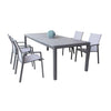 Tavolo allungabile Corfù in alluminio e Polywood dogato telescopico 160-240x100 cm per giardino e veranda