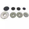 Serie bruciatori piattelli spartifiamma smeg cucina 4 fuochi kit completo